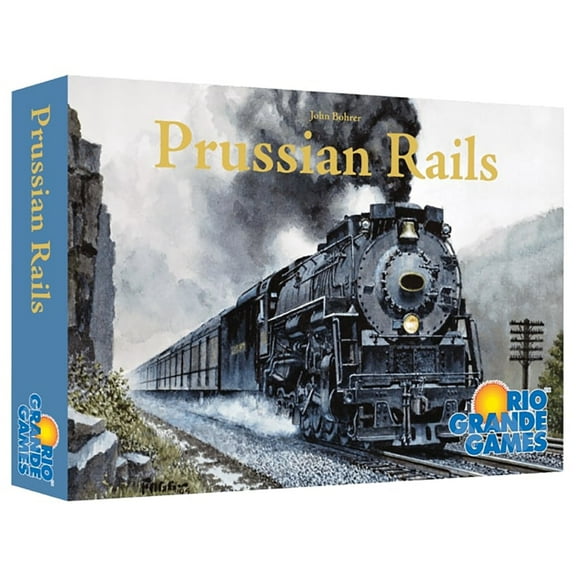 Rio Grande Games: Prussian Rails - Economic Train Board Game, Build Railroads In 1830's Germany, Bidding-Investment, Ages 14+, 3-5 Players, 90-120 Min