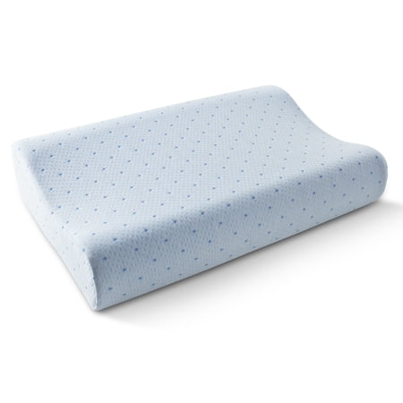 Rio Home Fashions Arctic Sleep Cool-Blue Memory Foam Contour Pillow Single N/A