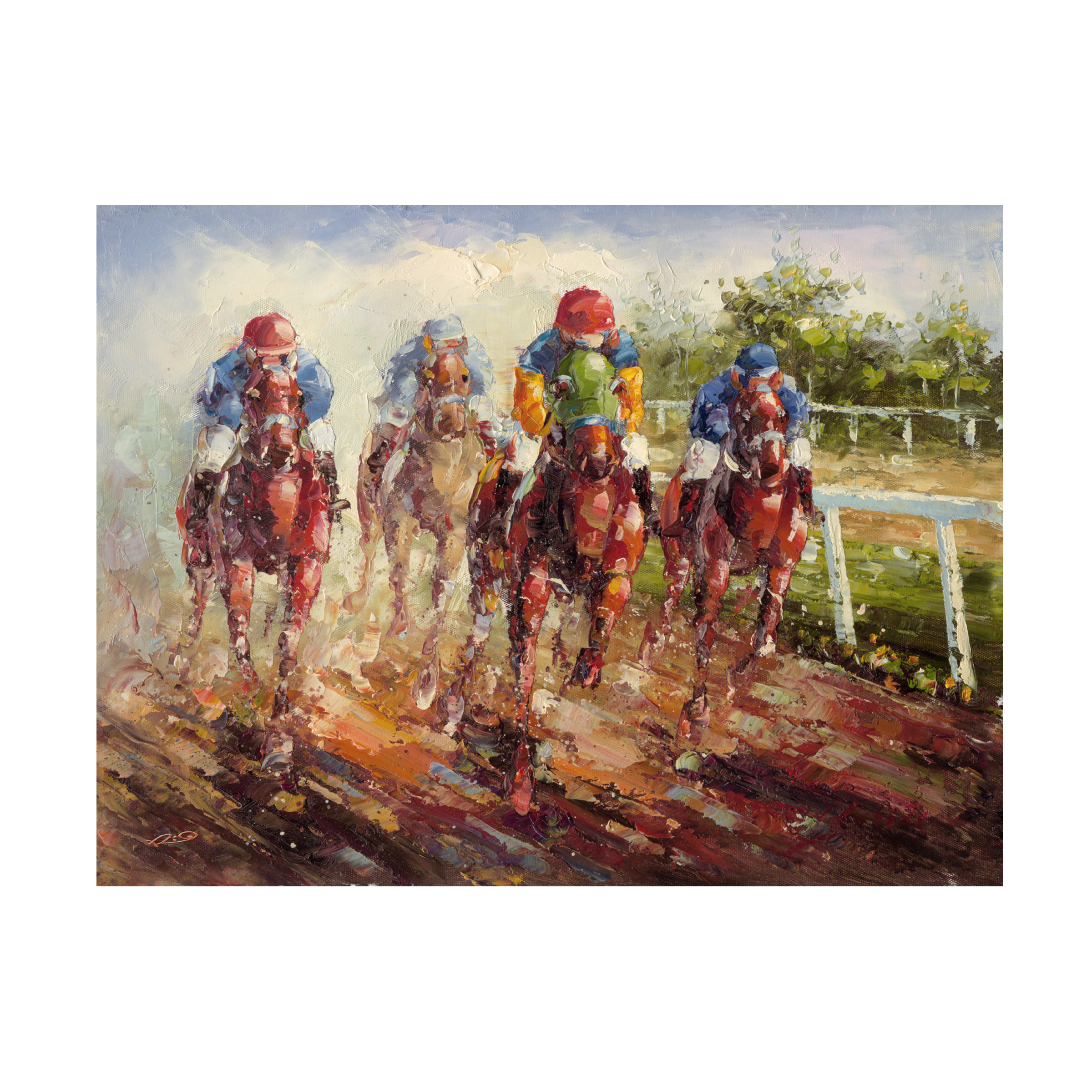 Trademark Fine Art Masters Fine Art Kentucky Derby Canvas Wall Art - 22x32