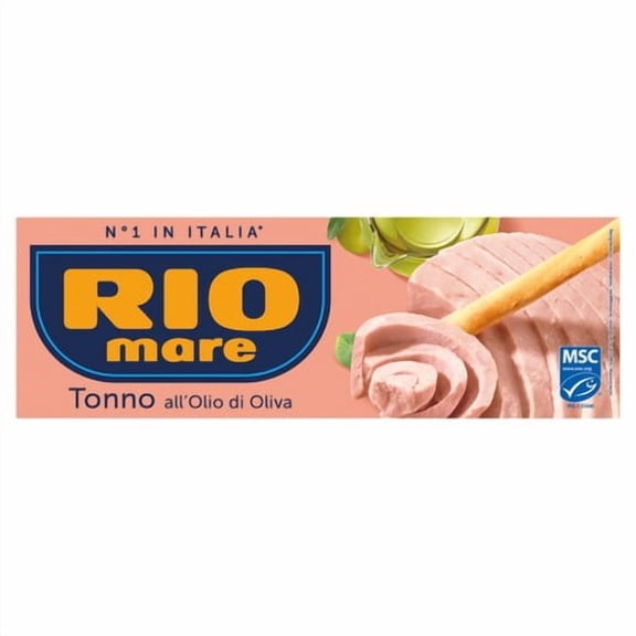 Rio Mare MSC Tuna In Olive Oil 3 x 80g, British Import (Pack of 3)