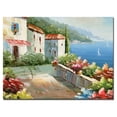 thumbnail image 1 of Rio 'Mediterranean View' Canvas Art, 1 of 4