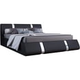 thumbnail image 1 of Rio Modern Upholstered Low Profile Platform Bed with Storage, 1 of 7