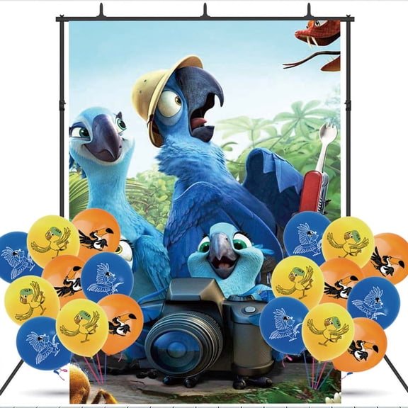 Rio Party Decorations Backdrop Banner Balloons Taspestry Wall Decor Background Poster Decor Supplies