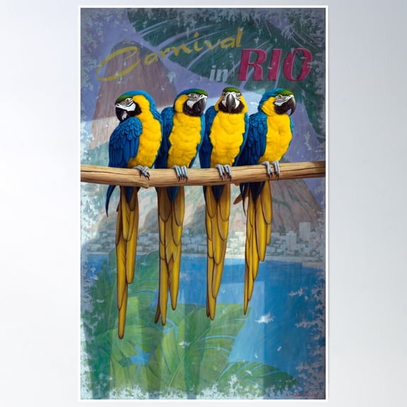 Rio Poster Wall Art, Modern Wall Decor, 8x12 UNFRAMED
