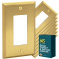 Rio Salto Brushed Brass Decorative Rocker Light Switch Cover Plates ...