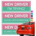 thumbnail image 1 of Rio Salto Removable New Driver Sticker for Car Funny Student Driver Stickers New Driver Gifts New Car Driver Gifts Please Be Patient Teen Boy Girl Bumper Stickers and Windows - Removable Paint Safe, 1 of 8