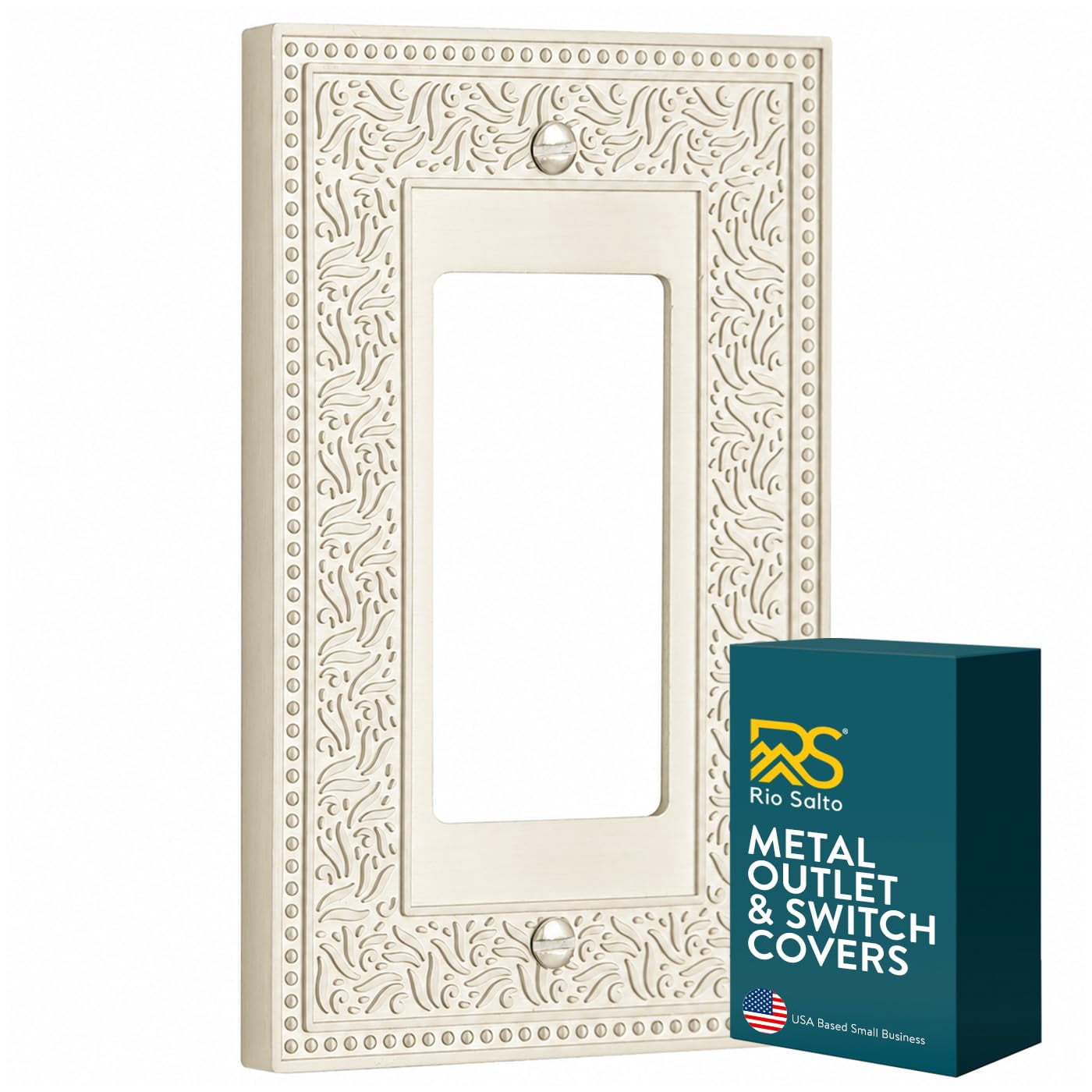 Essentials Collection Plate Rio Salto Warm Ivory Decorative Rocker Light Switch Cover Plate ...
