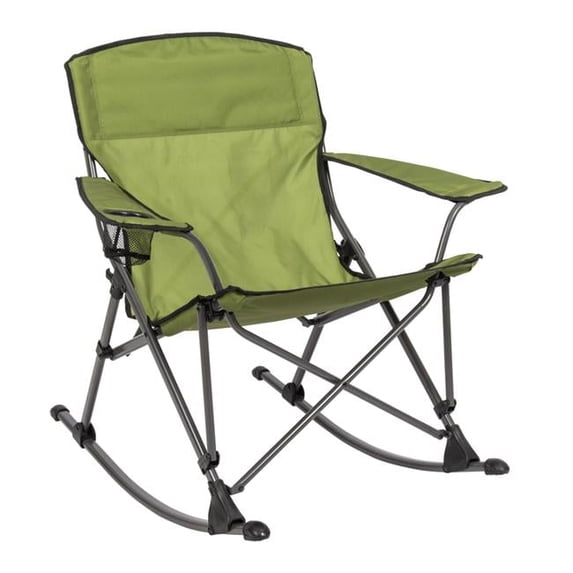 Rio Soft Arm Rocking Quad Chair, Moss Green