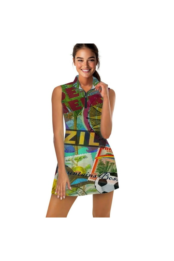 Rio de Janeiro Brazil Impanema Copacabana Sports Dresses Women Tennis Dress Outdoor Badminton Golf Quick-Drying And Breathable Sports Dress