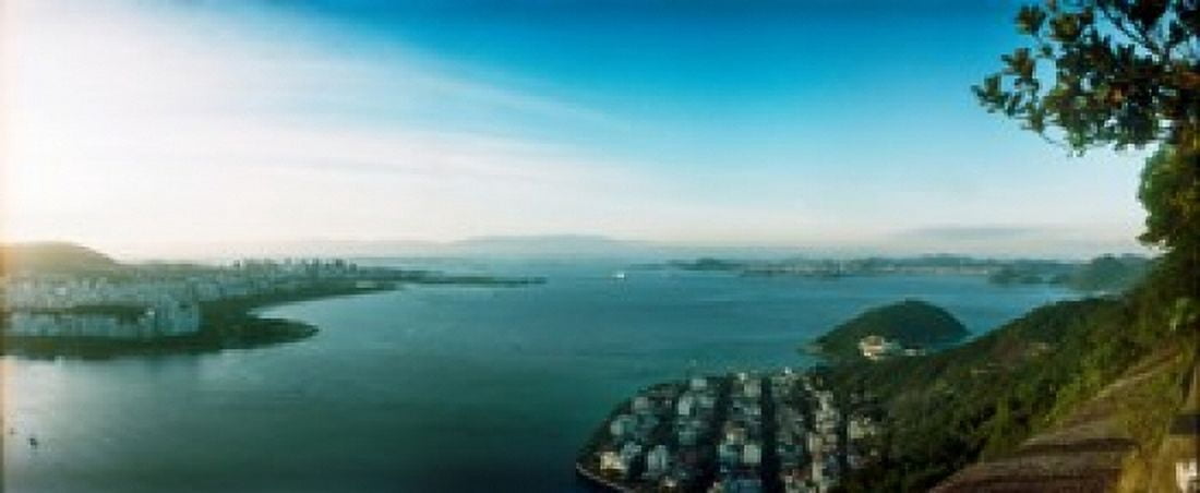 Rio de Janeiro viewed from Sugarloaf Mountain Brazil Canvas Art - Panoramic Images (15 x 6)