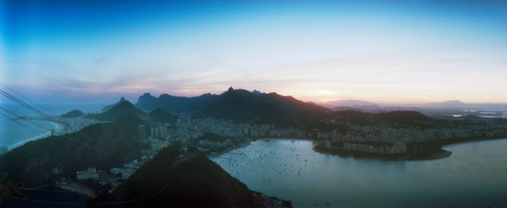 Rio de Janeiro viewed from Sugarloaf Mountain Brazil Canvas Art - Panoramic Images (27 x 9)