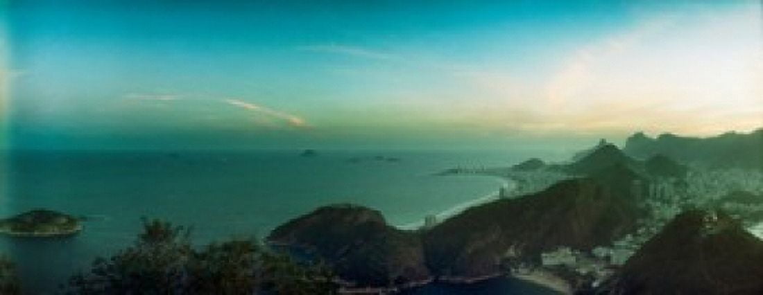 Rio de Janeiro viewed from Sugarloaf Mountain Brazil Canvas Art - Panoramic Images (30 x 12)