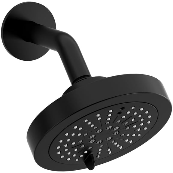 Riobel 366-Ws 1.75 GPM Multi Function Rain Shower Head - Black