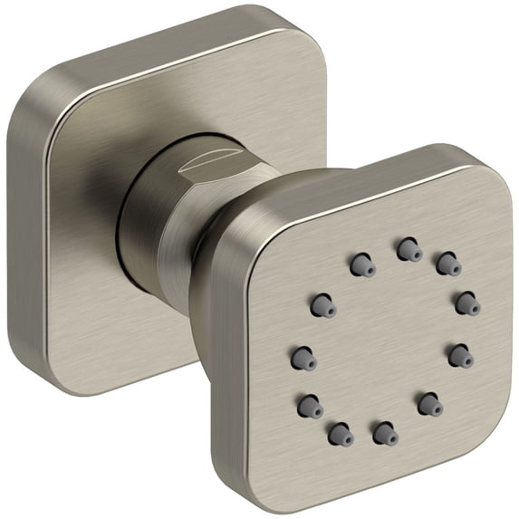 Riobel 377 Single Function Square Brass Body Spray - Nickel