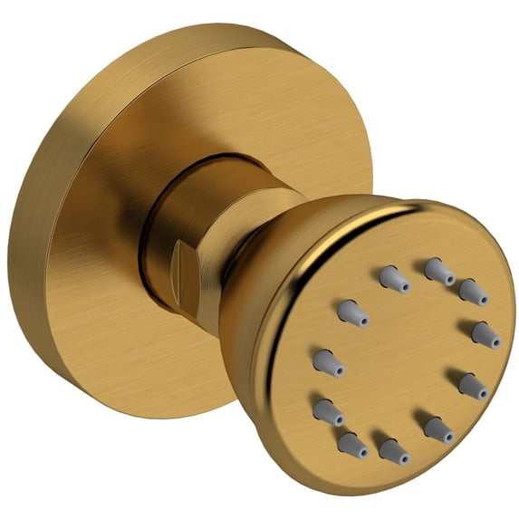 Riobel 390 Single Function Round Brass Body Spray - Gold