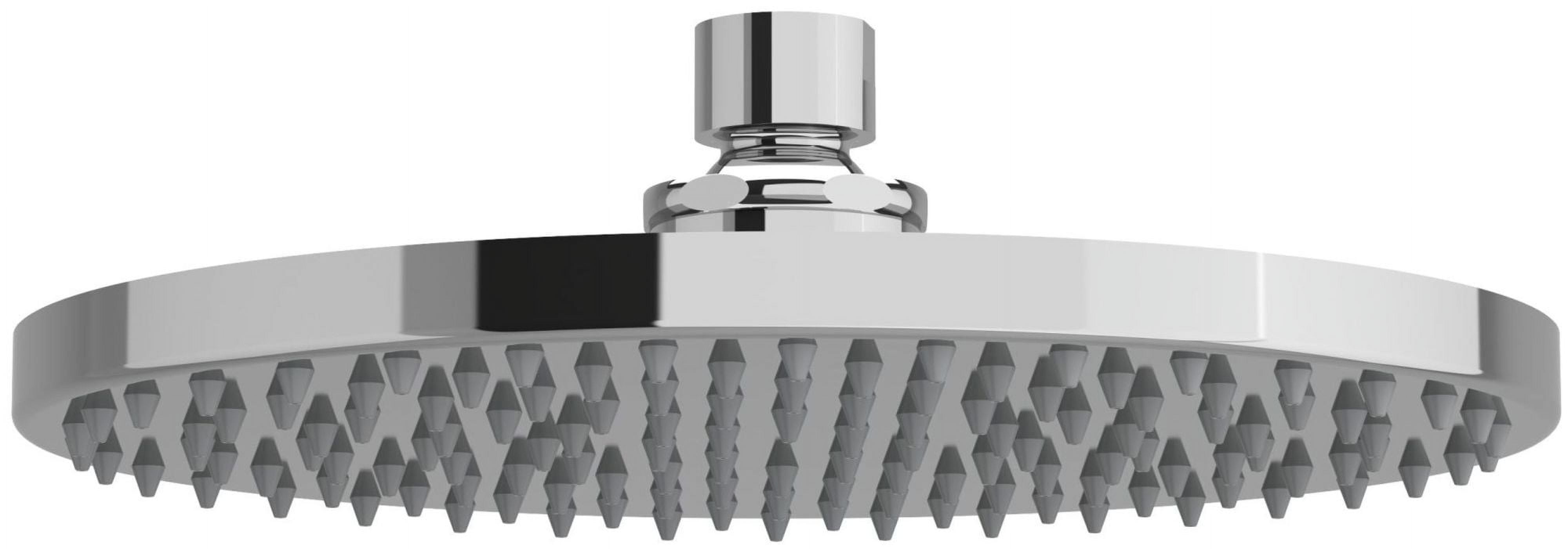 Chrome 8-inch Rain Showerhead with Polished Nickel Finish