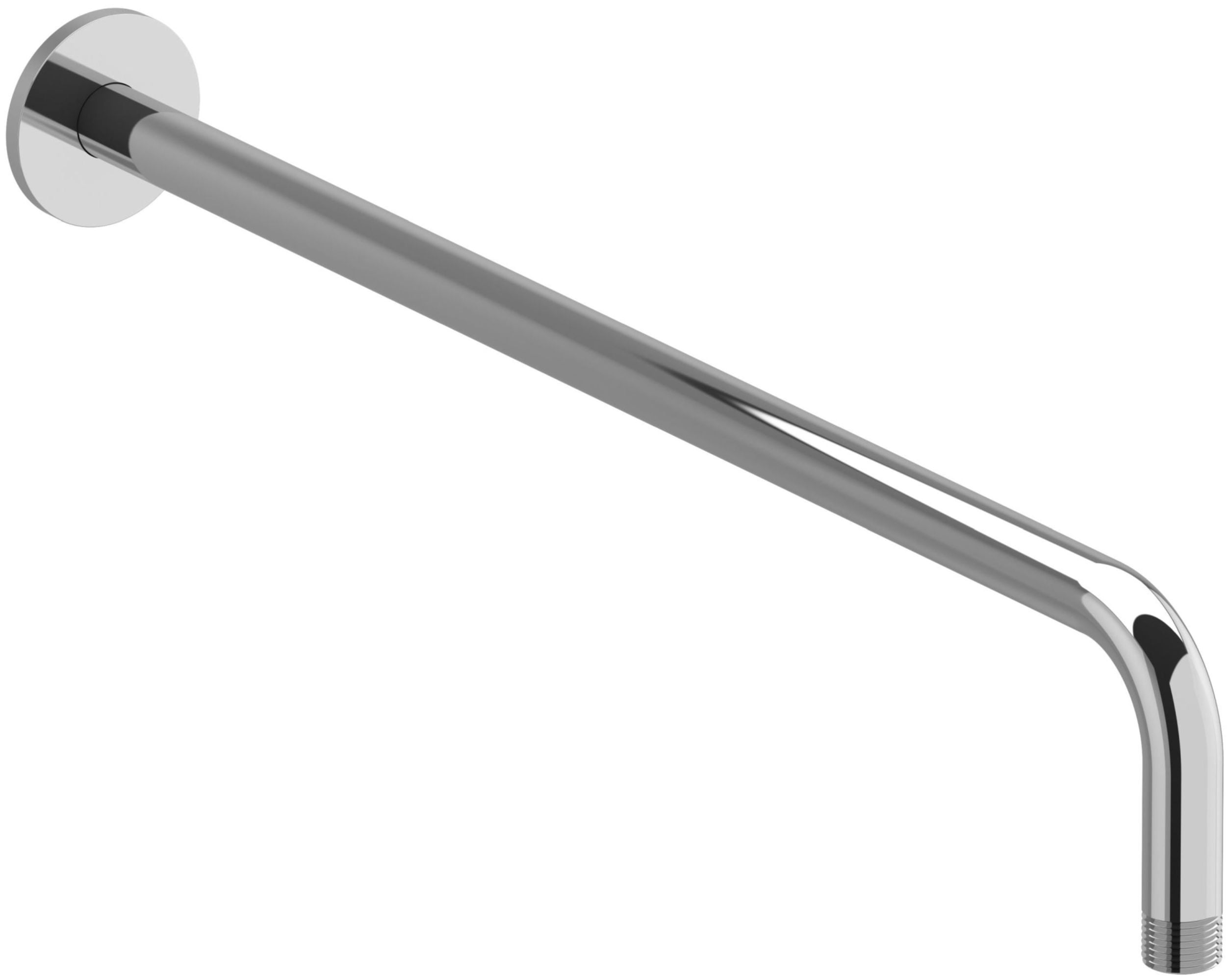 20" Chrome Wall Mount Shower Arm with Brass Construction
