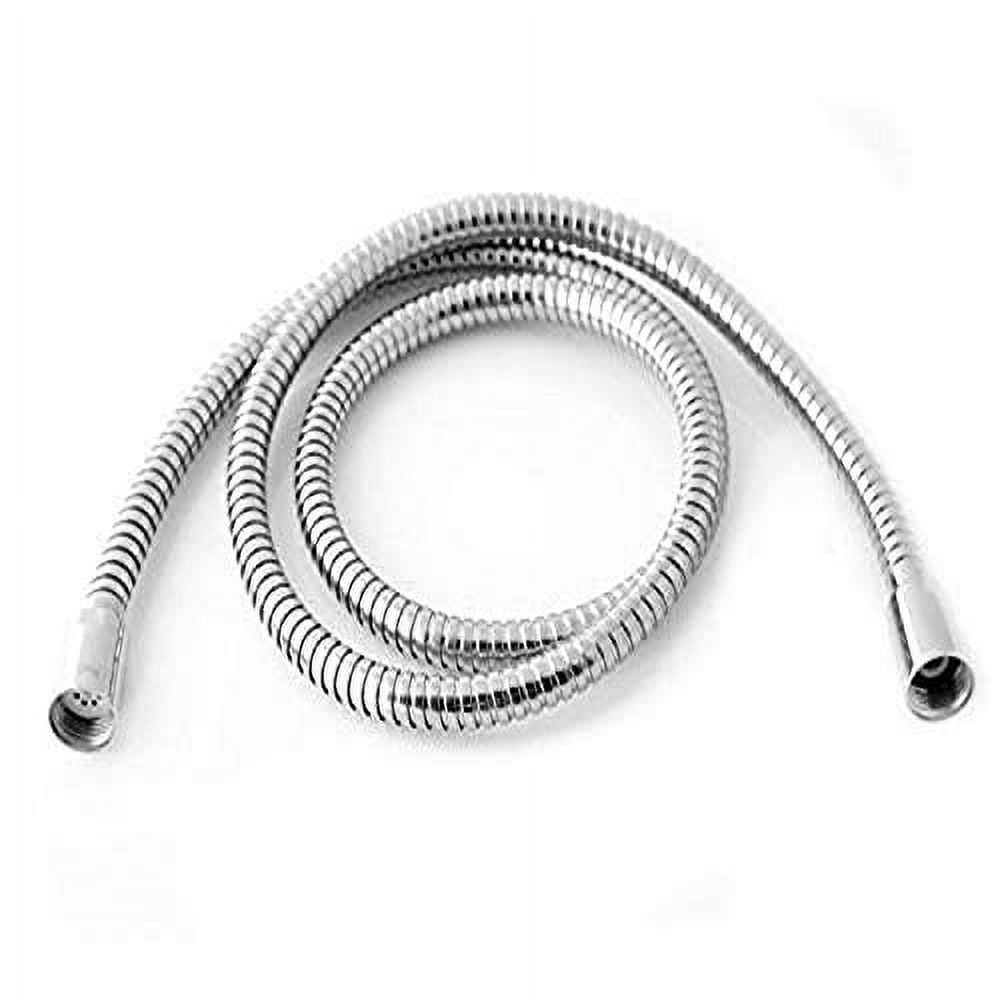 59" Polished Nickel Double Interlock Flexible Shower Hose