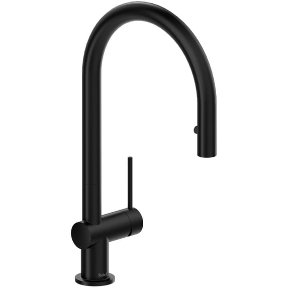Riobel Az101 Azure 1.8 GPM Single Hole Pull Down Kitchen Faucet - Black