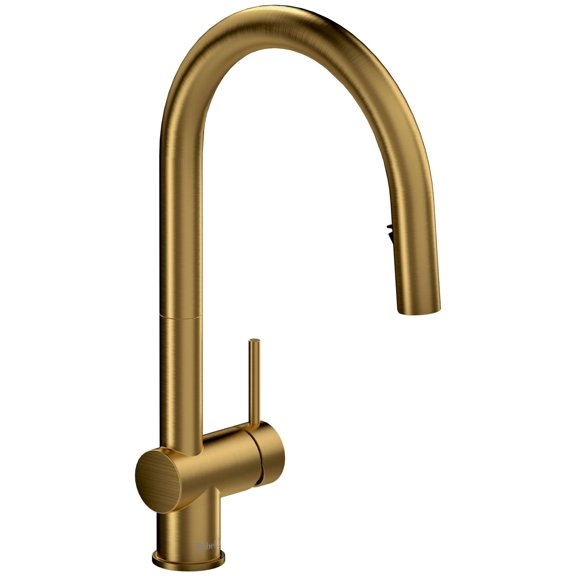Riobel Az201 Azure 1.5 GPM Single Hole Pull Down Kitchen Faucet - Gold