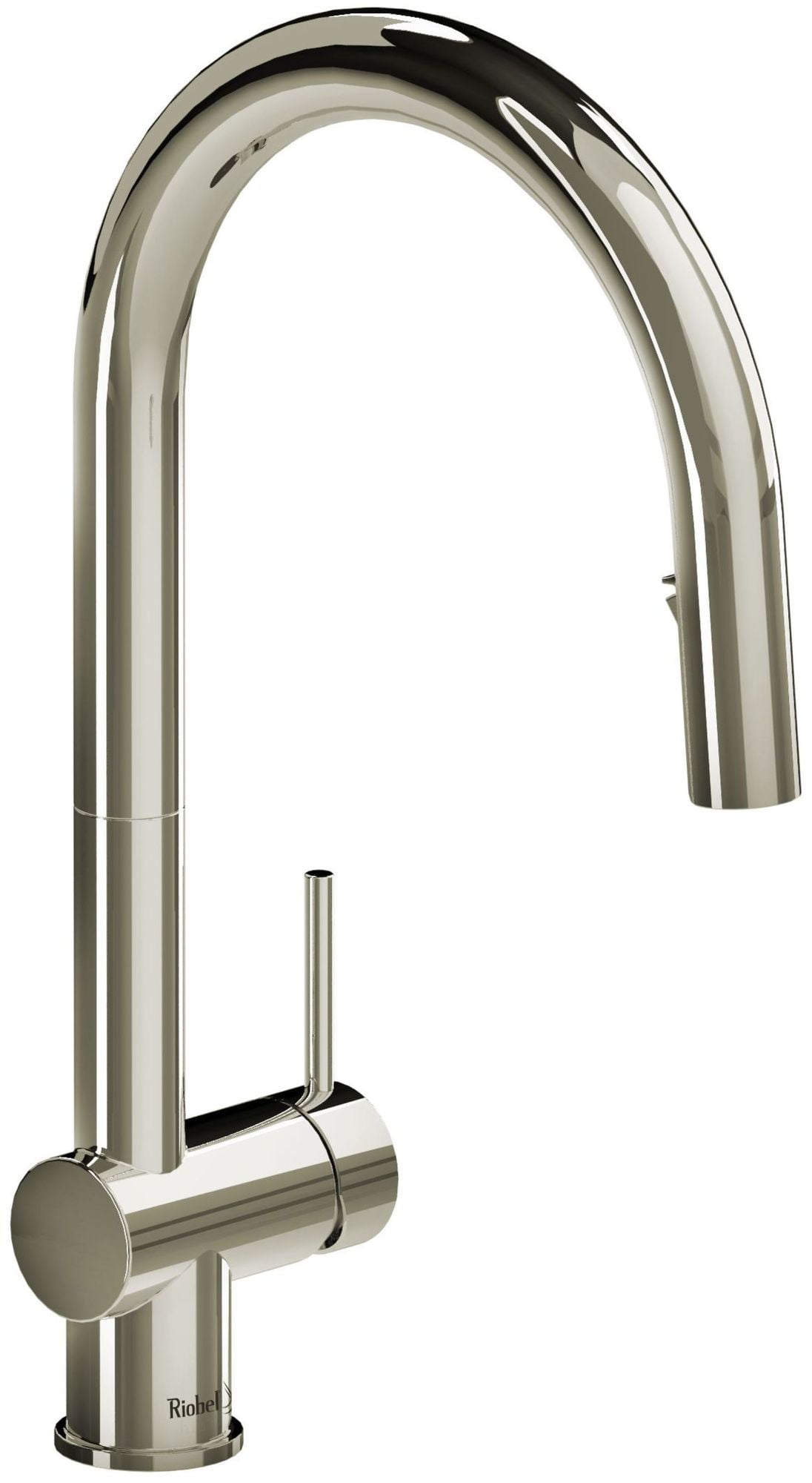 Riobel Az201 Azure 1.5 GPM Single Hole Pull Down Kitchen Faucet - Nickel