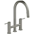 thumbnail image 1 of Riobel Az400 Azure 1.5 GPM Widespread Bridge Pull Down Kitchen Faucet - Stainless Steel, 1 of 6