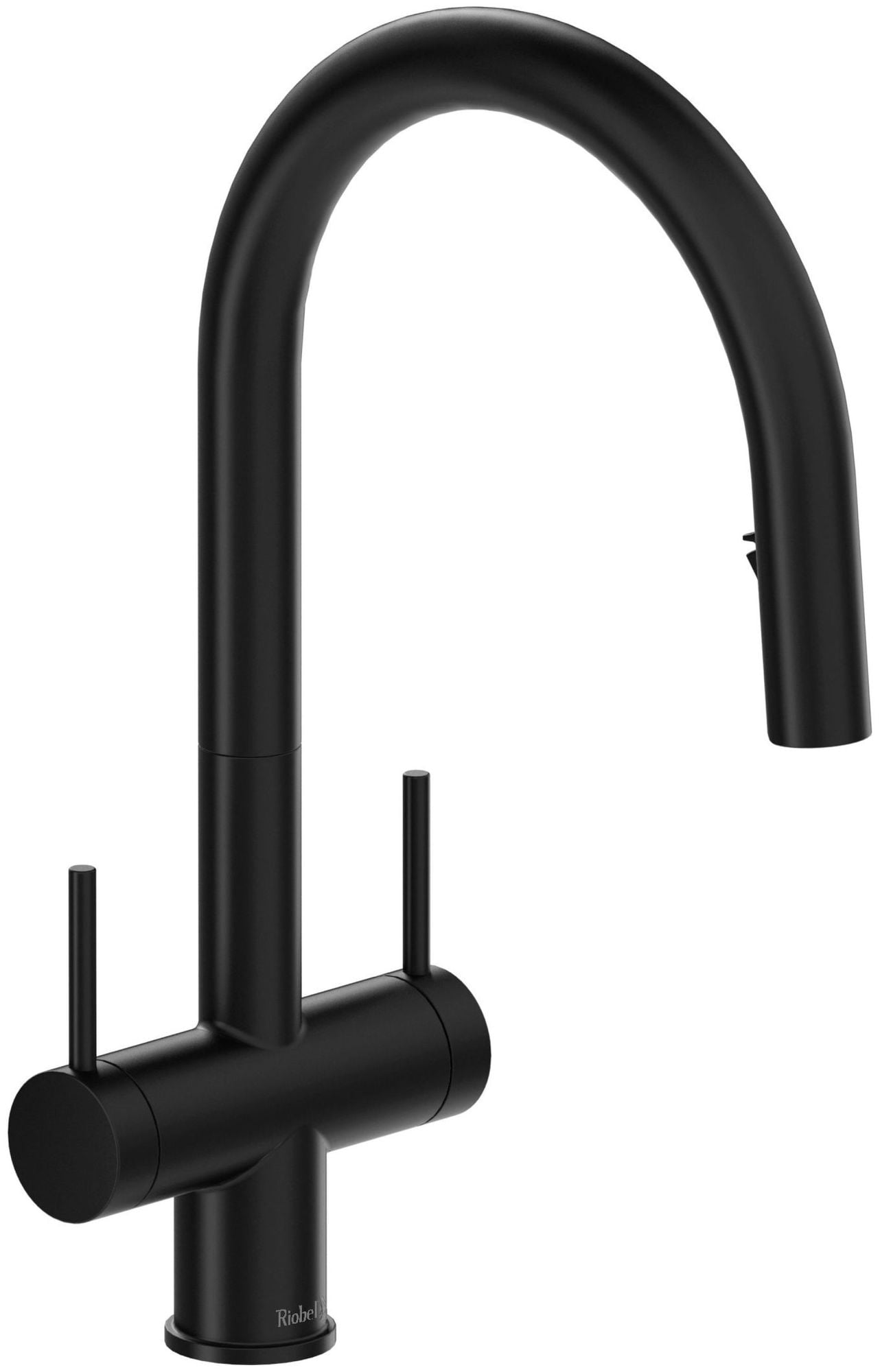 Riobel Az801 Azure 1.5 GPM Single Hole Pull Down Kitchen Faucet - Black