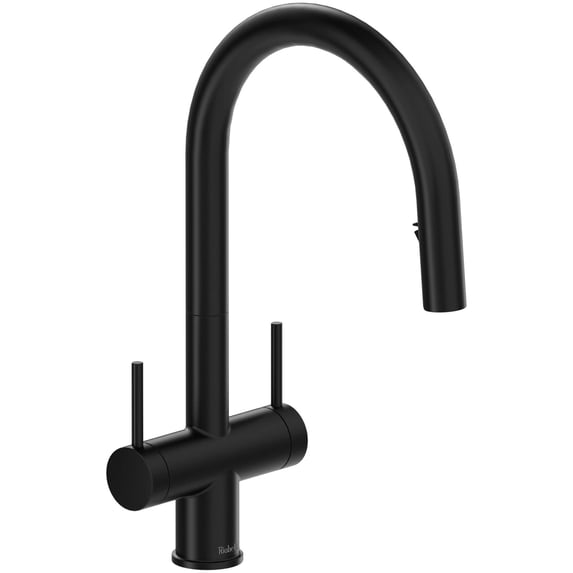 Riobel Az801 Azure 1.5 GPM Single Hole Pull Down Kitchen Faucet - Black
