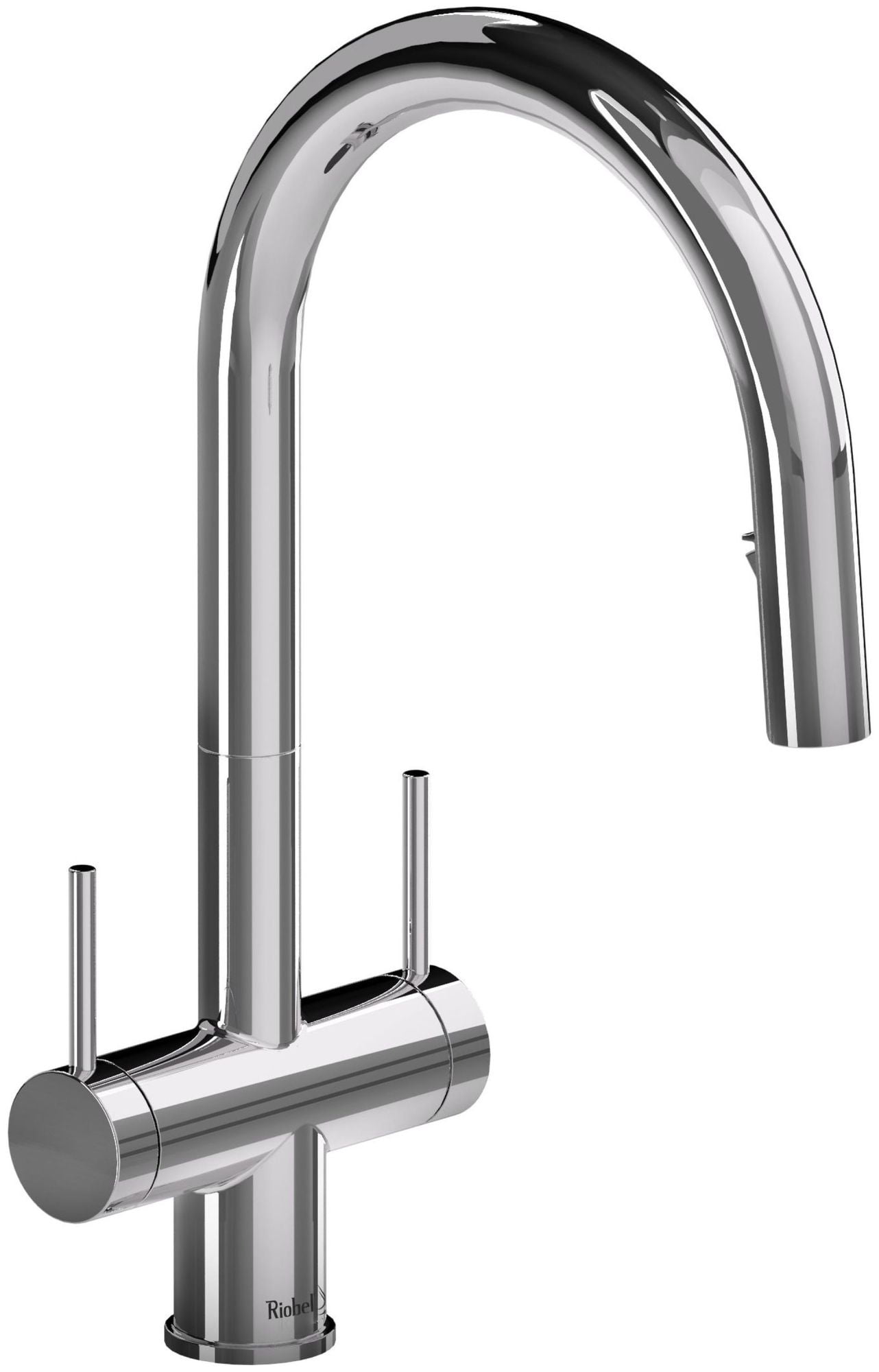Riobel Az801 Azure 1.5 GPM Single Hole Pull Down Kitchen Faucet - Chrome