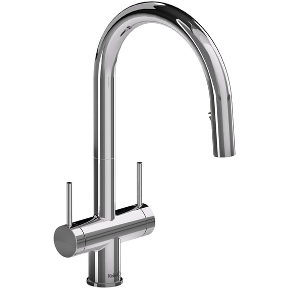 Riobel Az801 Azure 1.5 GPM Single Hole Pull Down Kitchen Faucet - Chrome