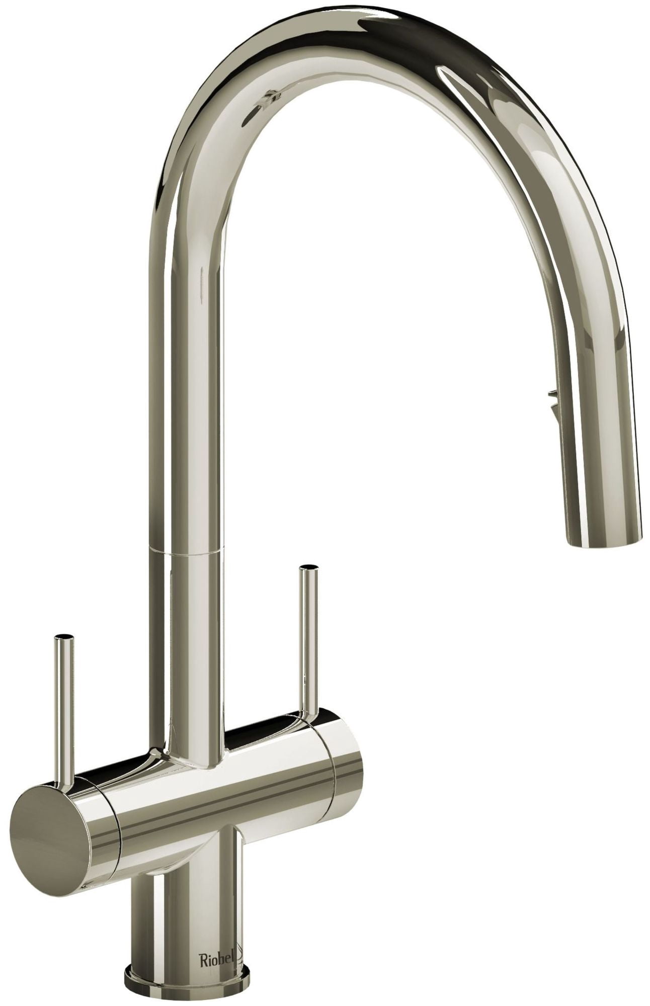 Riobel Az801 Azure 1.5 GPM Single Hole Pull Down Kitchen Faucet - Nickel