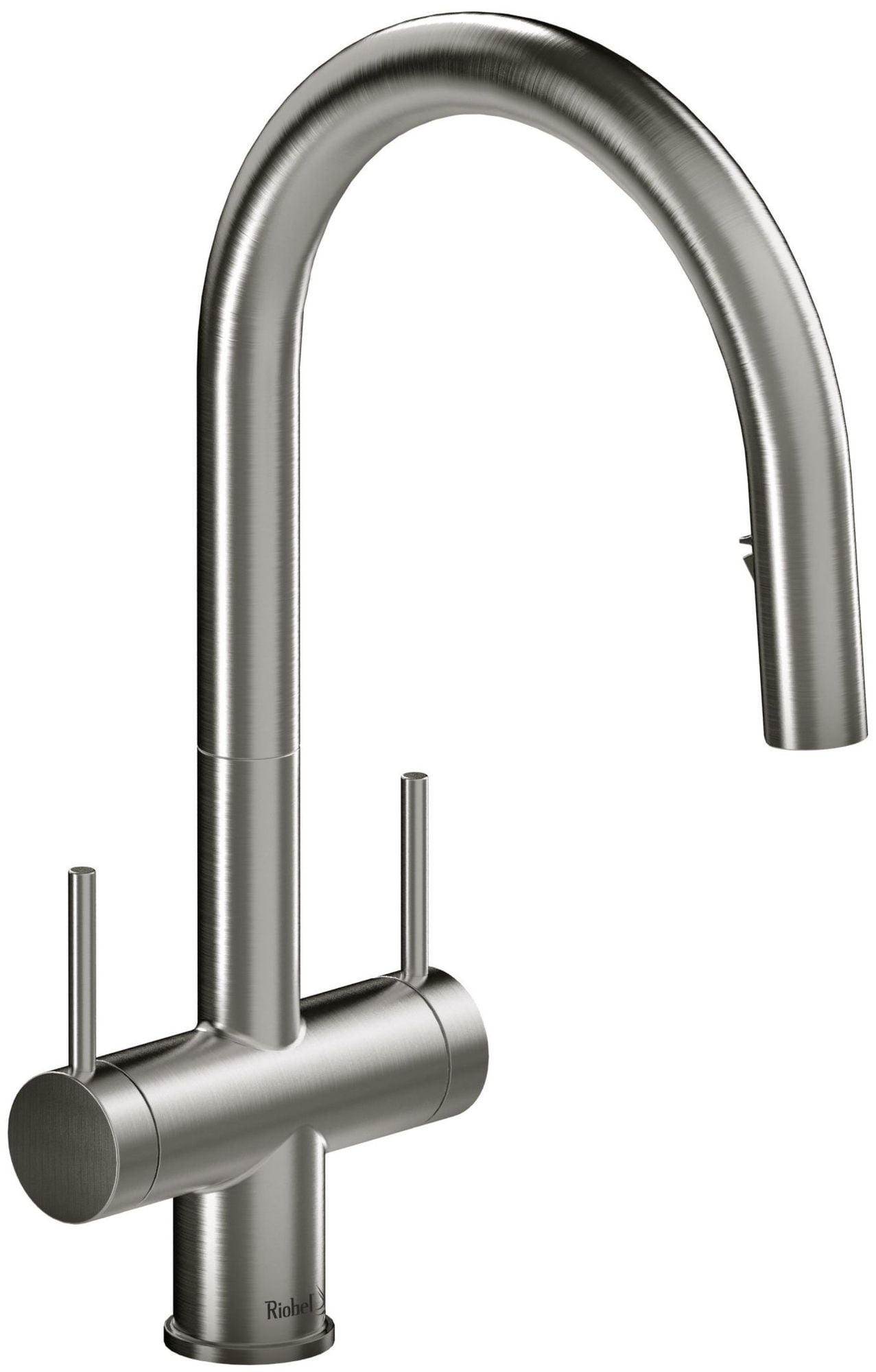 Riobel Az801 Azure 1.5 GPM Single Hole Pull Down Kitchen Faucet - Stainless Steel
