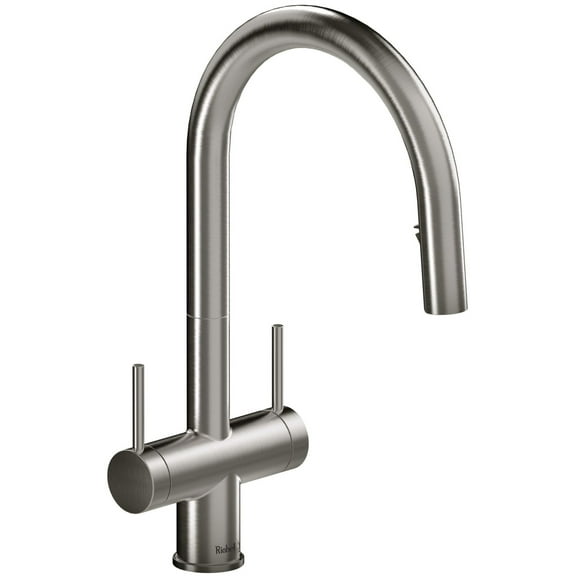 Riobel Az801 Azure 1.5 GPM Single Hole Pull Down Kitchen Faucet - Stainless Steel