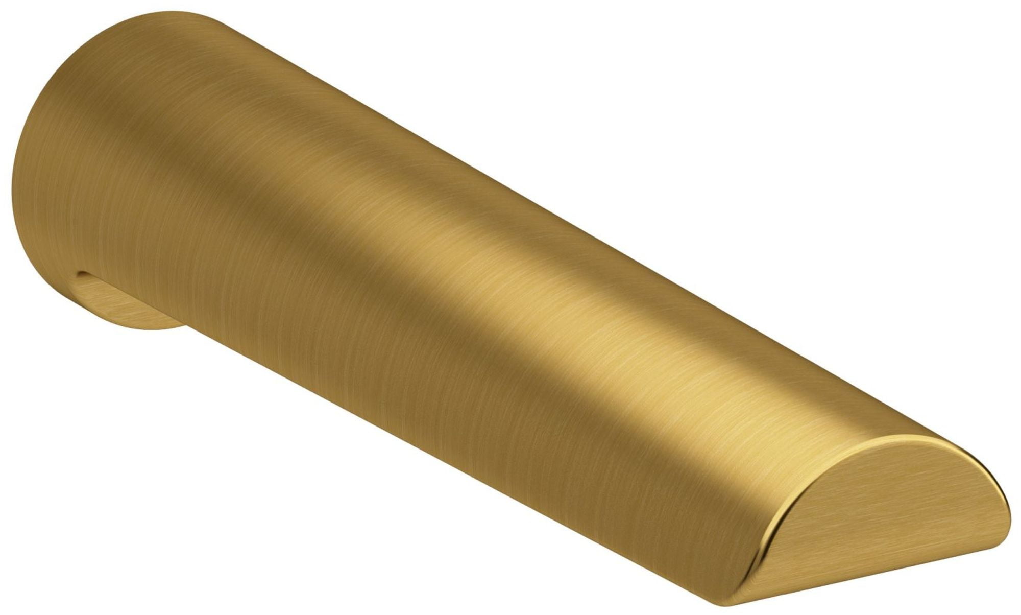 Brushed Gold Wall Mounted Tub Spout with 7.5'' Reach