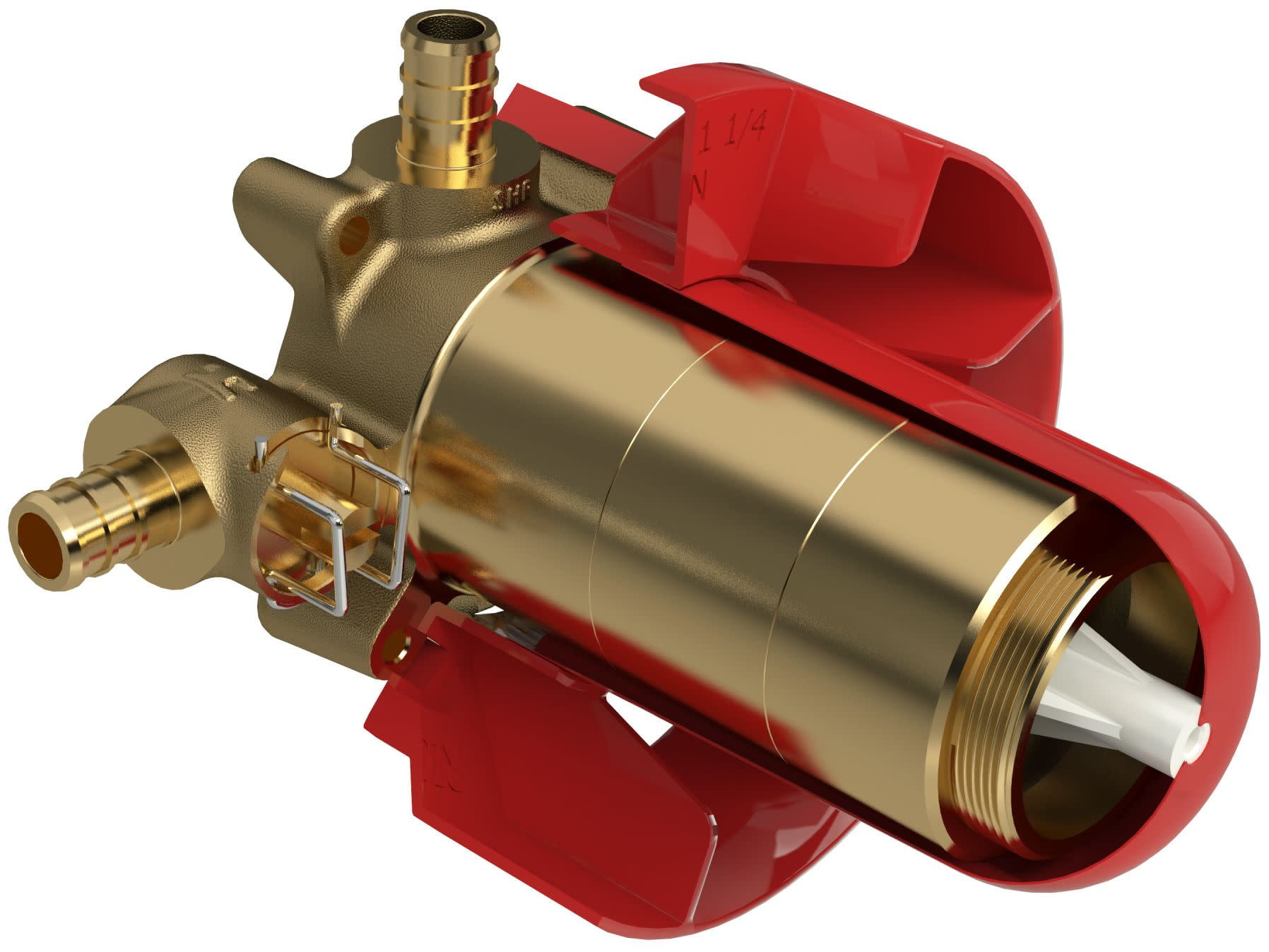 Gold and Silver Brass Thermostatic Pressure Balance Valve
