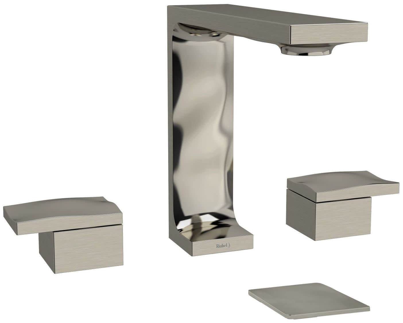 Riobel Rf08 Reflet 1.2 GPM Widespread Bathroom Faucet - Nickel