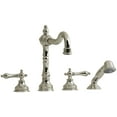 thumbnail image 1 of Riobel Rt12l Retro Deck Mounted Roman Tub Filler - Nickel, 1 of 1