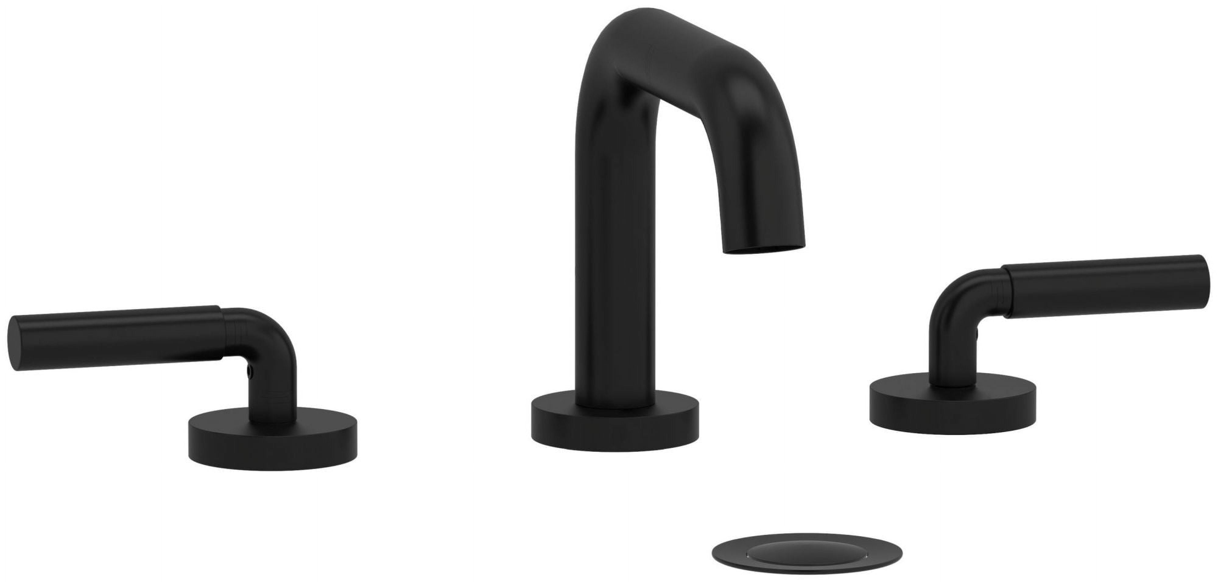 Polished Nickel Brass Widespread Bathroom Faucet with Dual Handles