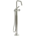 thumbnail image 1 of Riobel Tmmsq39+ Momenti Floor Mounted Tub Filler - Nickel, 1 of 2
