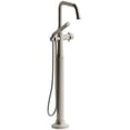 thumbnail image 1 of Riobel Tmmsq39+ Momenti Floor Mounted Tub Filler - Nickel, 1 of 2
