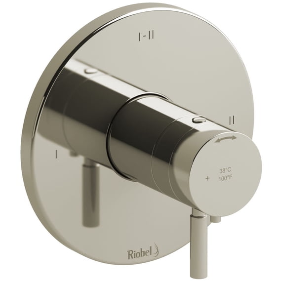 Riobel Trutm23 Riu Dual Function Thermostatic Valve Trim Only - Nickel