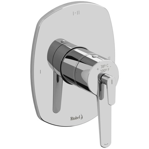 Riobel Tvy23 Venty Three Function Thermostatic Valve Trim Only - Chrome