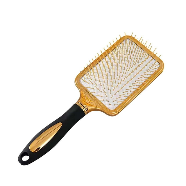 Riohave Gold High End Hair Styling Comb Air Cushion Comb Head Massage Without Tying Knots Comb