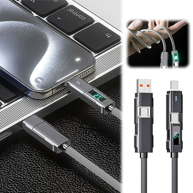 Riohave Silicone PD Fast Charging With 4 USB Ports A Four In One Mobile