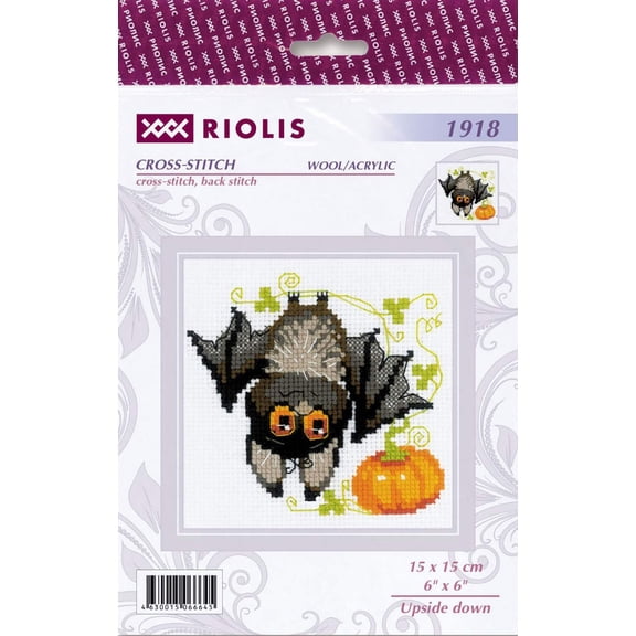 Riolis Counted Cross Stitch Kit 6"X6"-Upside Down (10 Count)