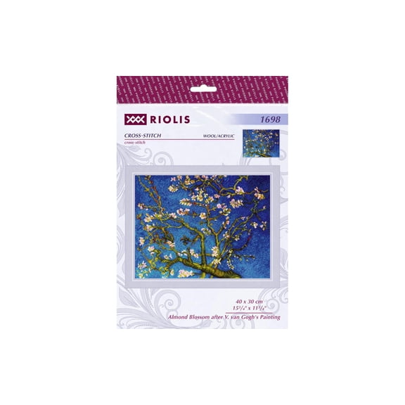 RIOLIS Counted Cross Stitch Kit 15.75"X11.75"-Almond Blossom Painting (14 Count)