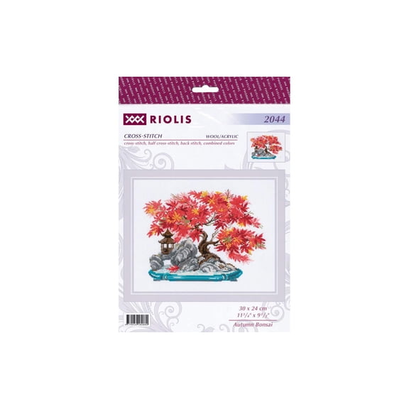 Riolis Cross Stitch Kit Autumn Bonsai