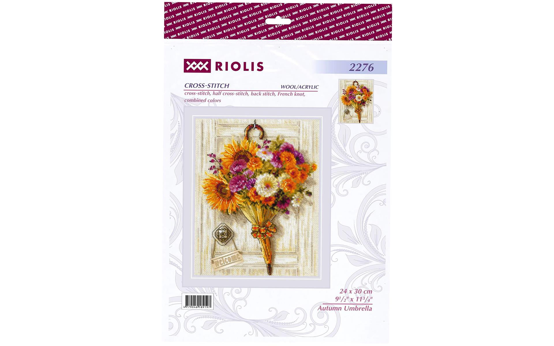 Riolis Cross Stitch Kit Autumn Umbrella