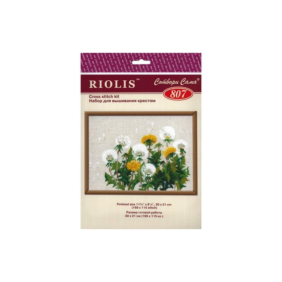 RIOLIS Counted Cross Stitch Kit 11.75"X8.25"-Dandelions (15 Count)