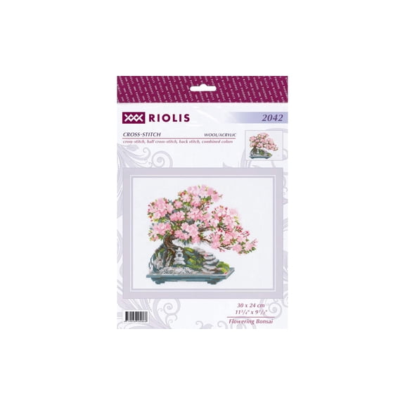 Riolis Cross Stitch Kit Flowering Bonsai